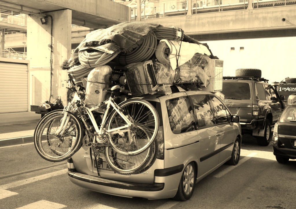 loaded car